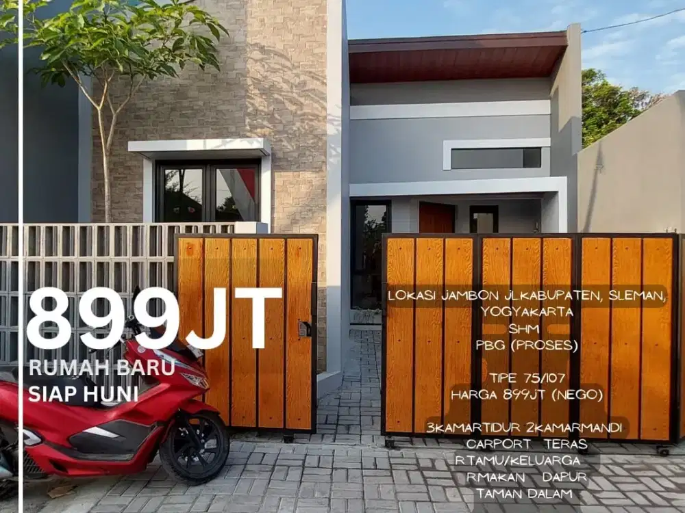 Rumah Baru Minimalis Dalam Ringroad Gamping Sleman #Kode : RSH 121