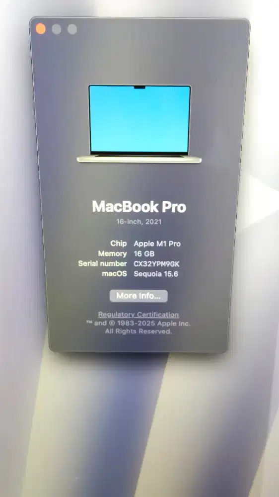 Macbook Pro M1 16/512 (16inch)