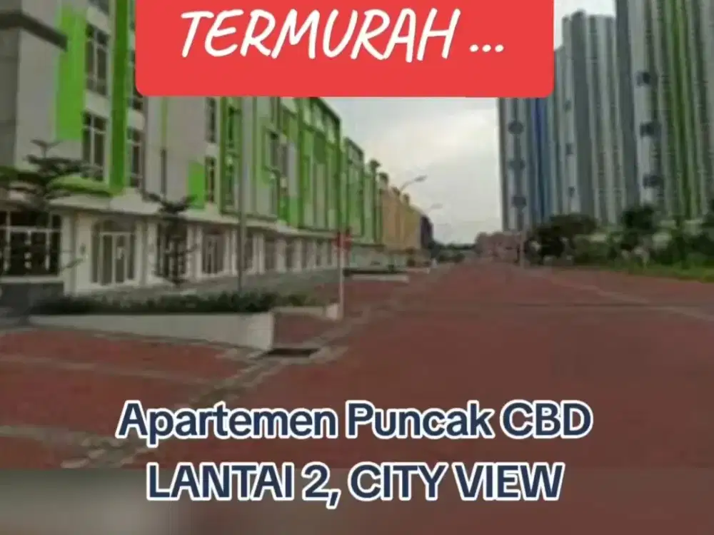 Termurah ! Dijual apartemen Puncak CBD Wiyung