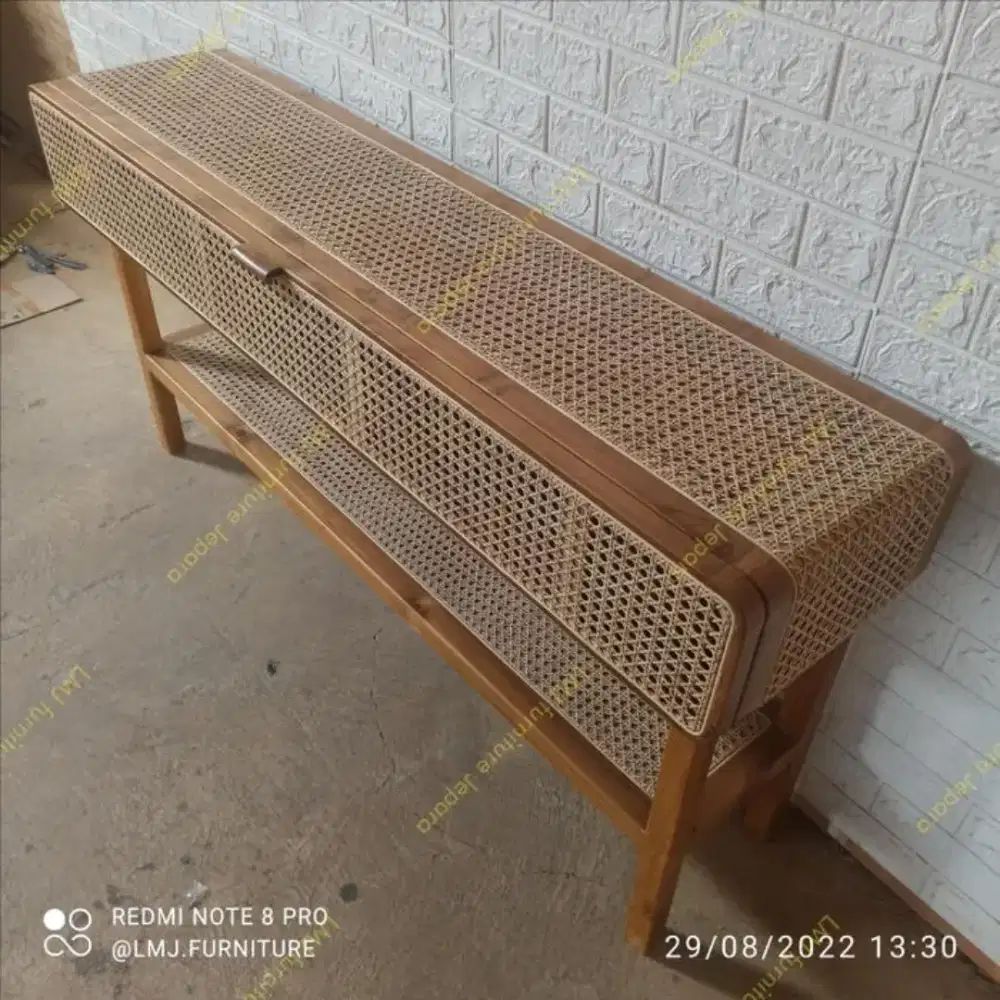 Jual murah Meja Console Jati Rotan