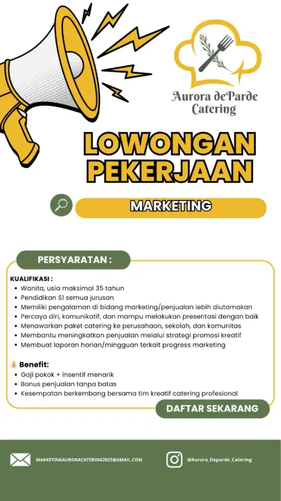 Lowongan Pekerjaan Marketing