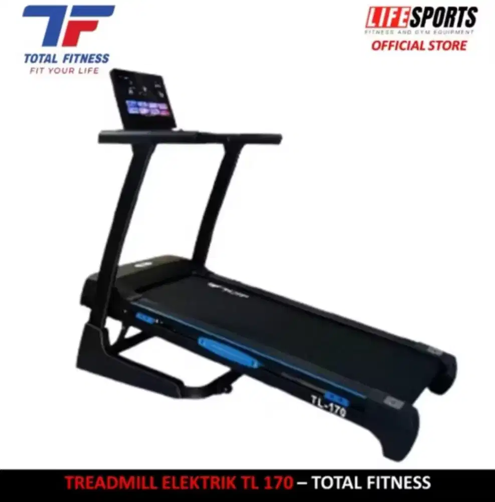 Treadmill Elektrik Total Tl-170 Auto incline Motor 3 HP Original