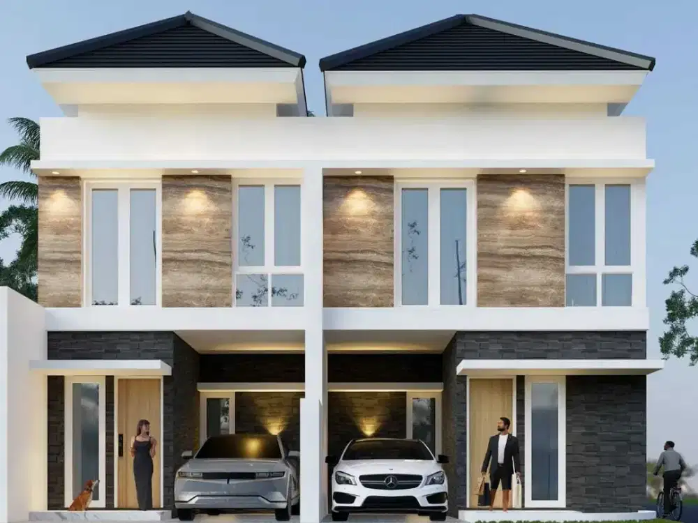 Dijual rumah 4 unit baru gress di Darmo Permai Utara