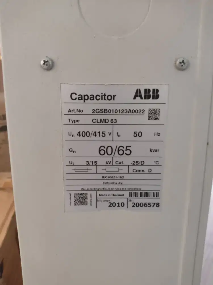 Capacitor ABB made in Thailand