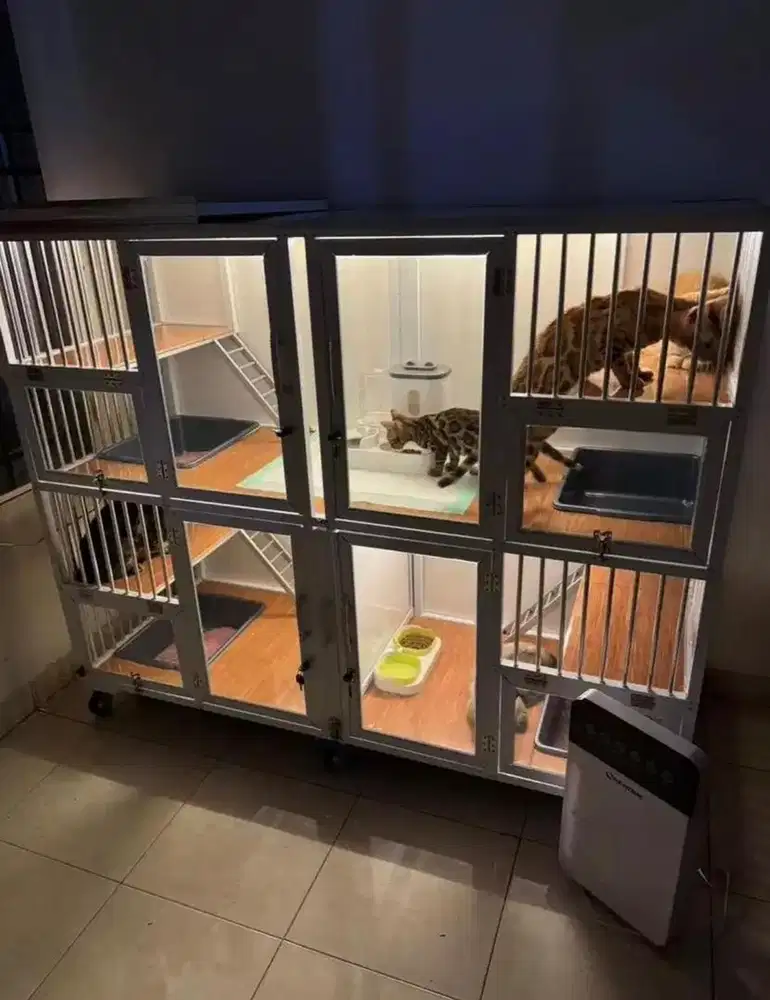 jual cepat kandang kucing 4 pintu