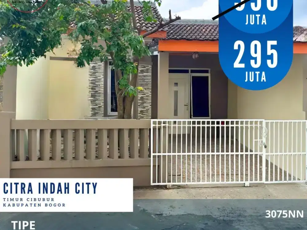 3075NN.Rumah Bagus Murah 60/72 Citra Indah City Jonggol Cileungsi Bogor