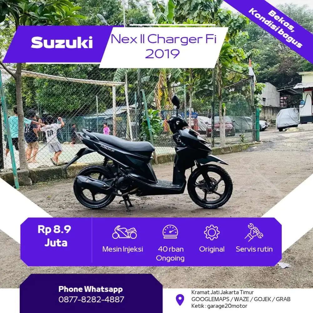 Suzuki Nex ll charger fi Tahun 2019