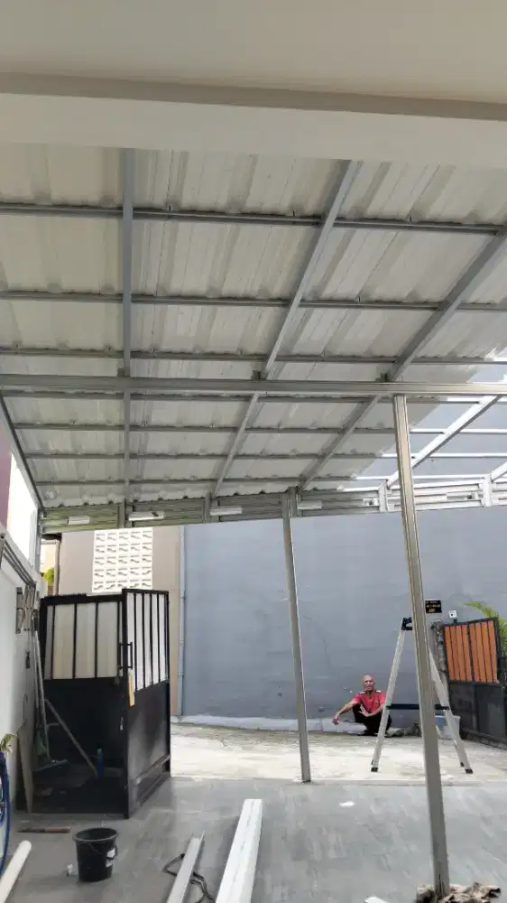Kanopi bajaringan ganti atap renopasi