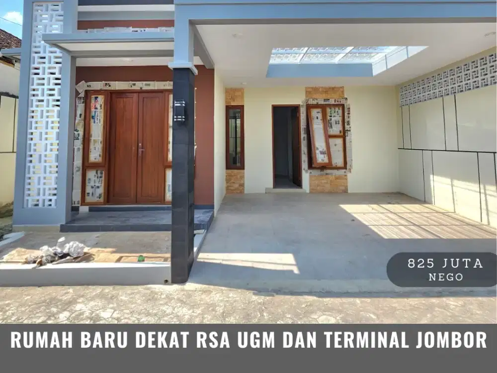 DIJUAL RUMAH MINIMALIS MODERN DEKAT RSA UGM DAN TERMINAL JOMBOR