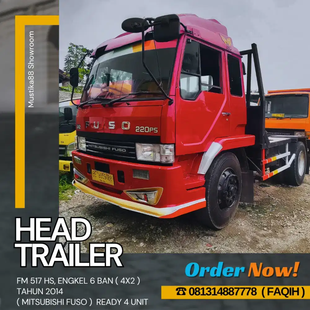 HEAD TRAILER MITSUBISHI FUSO 220PS, FM 517 HS, ENGKEL 4x2, TH. 2014