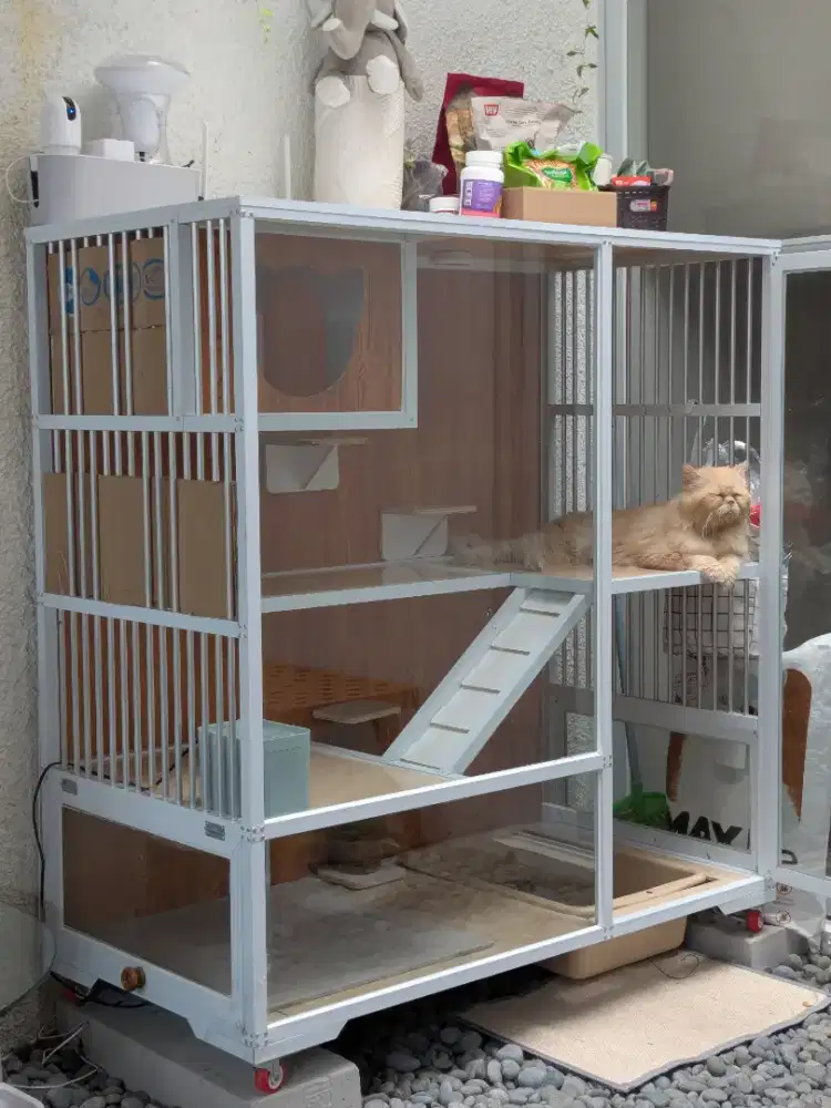 kandang kucing jumbo 120x120x60