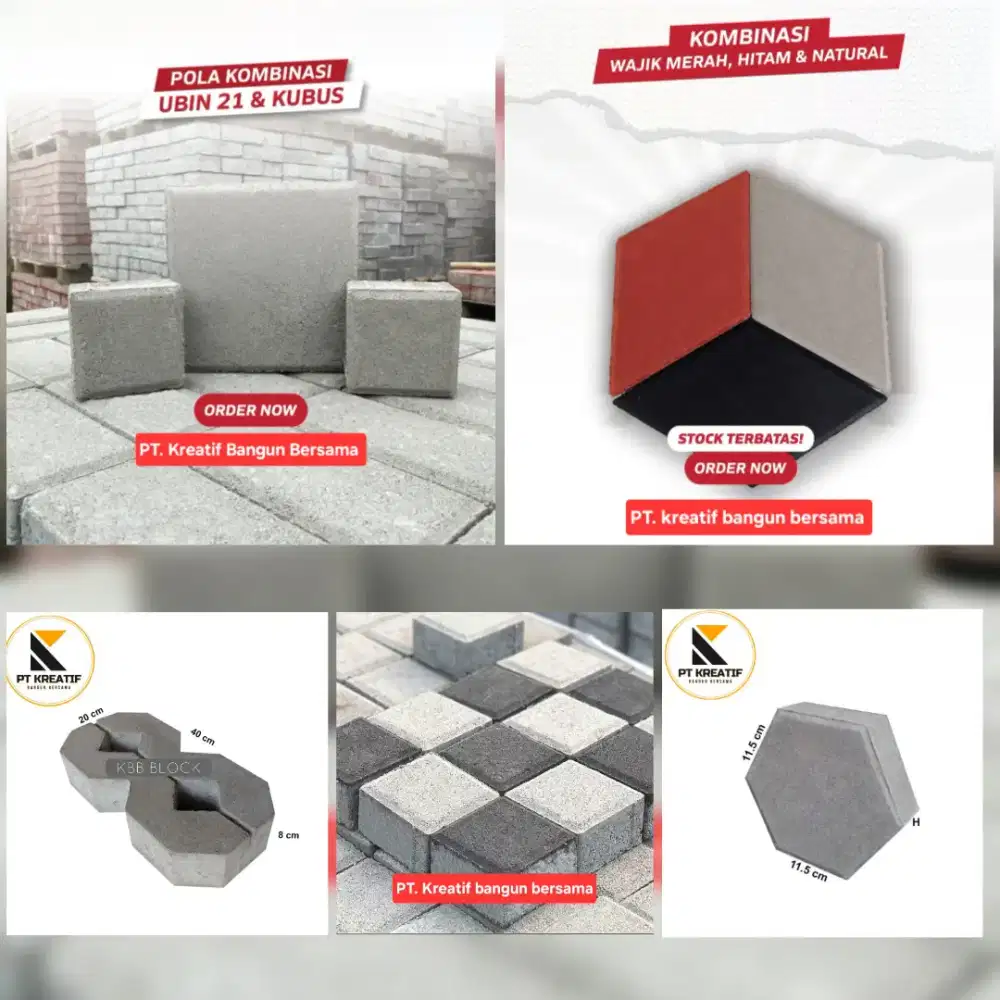 Conblock / konblok  / paving berkualitas dengan harga ekonomis