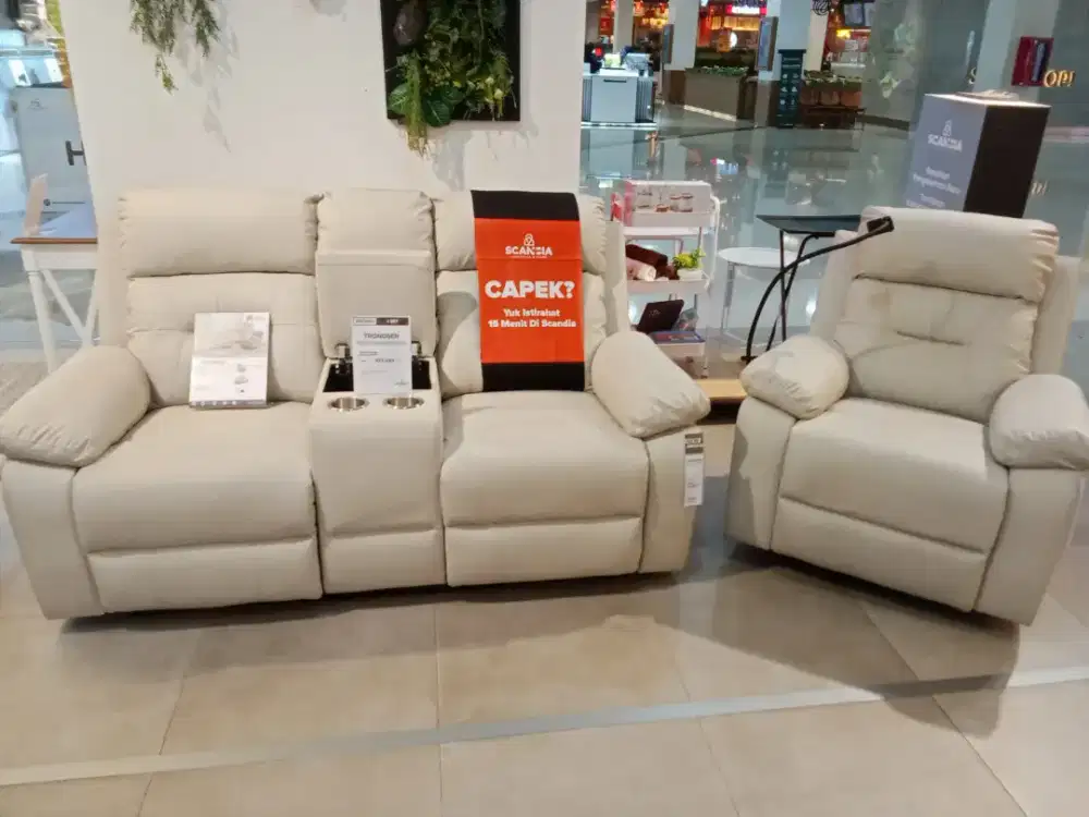 PROMO 1 SET SOFA RECLINER TRONDSEN 2S 1S