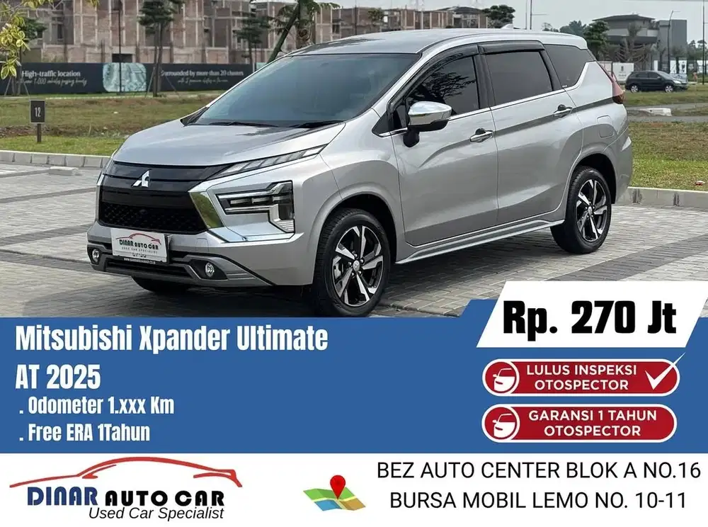 (Km 1Rb) New Xpander Ultimate 2025 Matic Full Ori 45Jt *Dinar AutoCar*