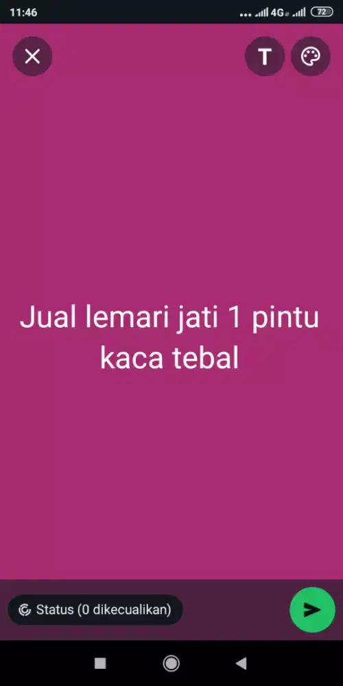 Lemari jati bahari 1pintu