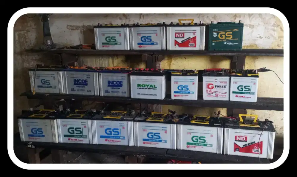 jual baterai/aki mobil bekas berbagai macam tipe harga bervariasi