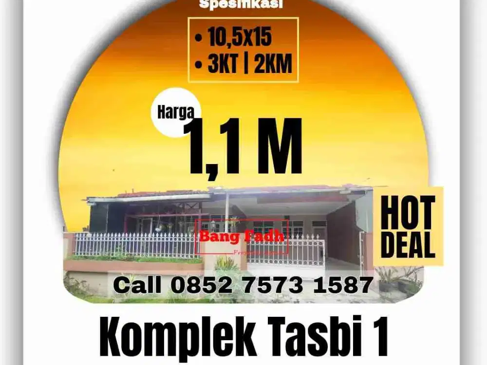 Rumah Dijual Cepat unit di komplek Tasbi 1 / tasbih 1