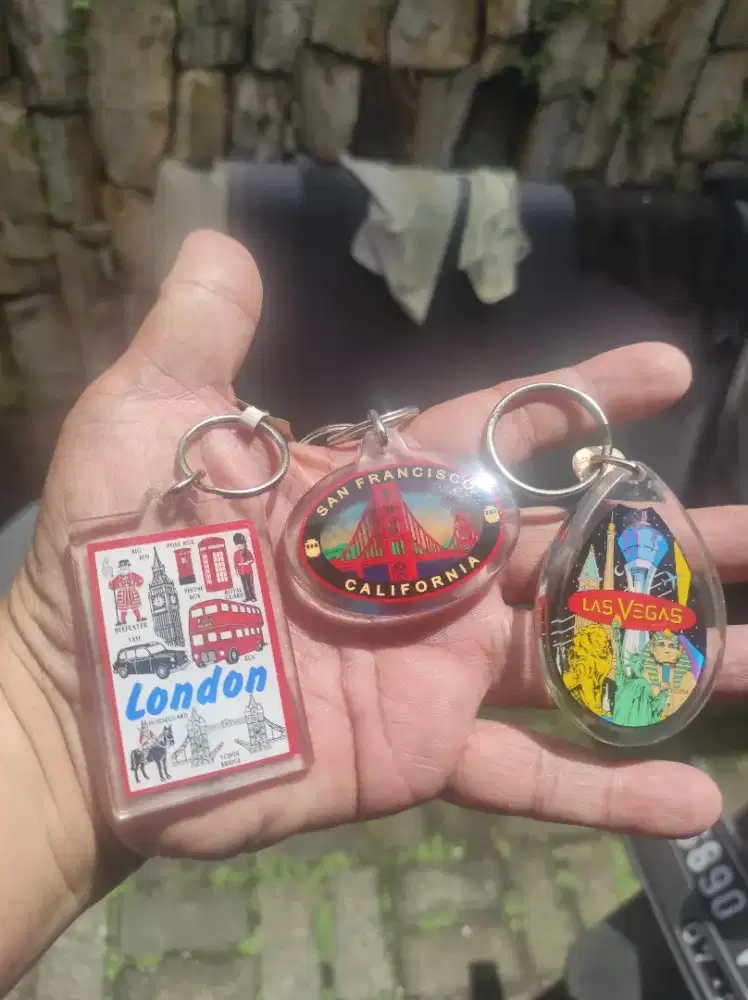 Mainan anak borongan gantungan kunci London las Vegas San Francisco