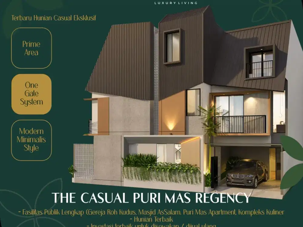 Dijual Rumah Baru Purimas Regency The Casual Surabaya