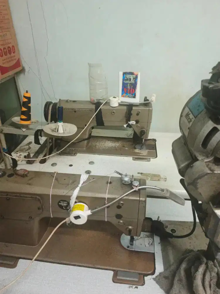 Jual mesin jahit merk brother 4 unit + mesin potong merk KM