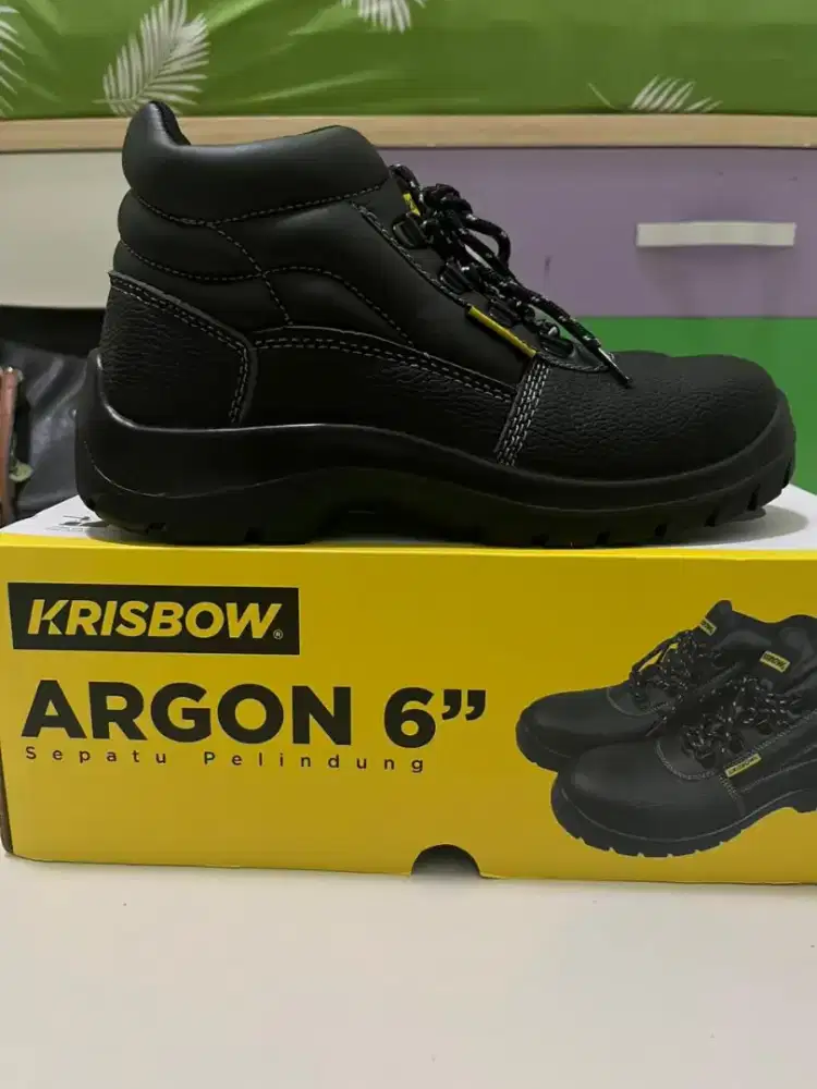 Jual Safety Shoes Argon Black (Ukuran 39)