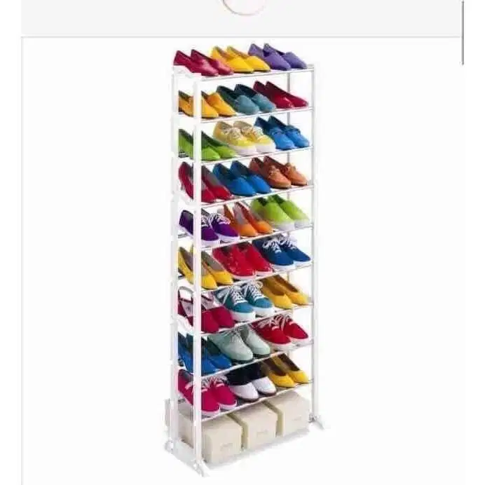 Amazing Portable Shoe Rack Rak Sepatu Lipat 10 tingkat Susun