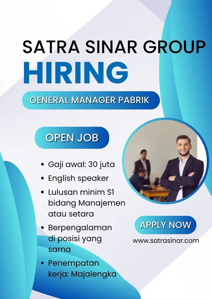 SATRA SINAR GROUP – Lowongan Kerja General Manager Pabrik (Majalengka)