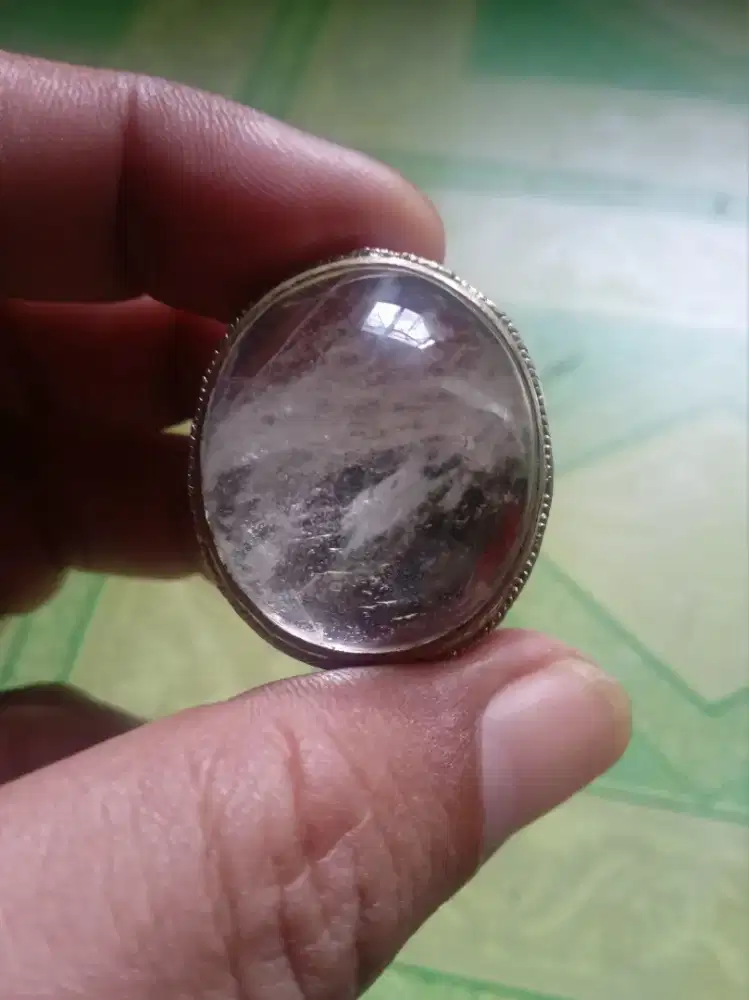 Batu cincin akik yakud putih natural