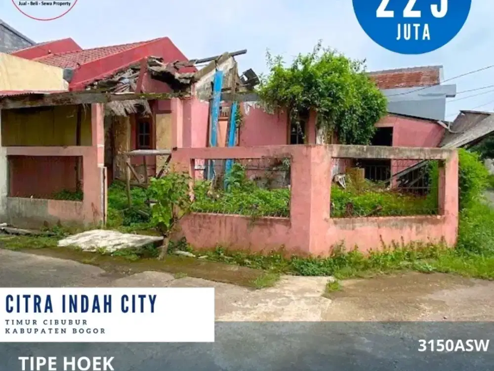 Rumah siap renovasi di hook