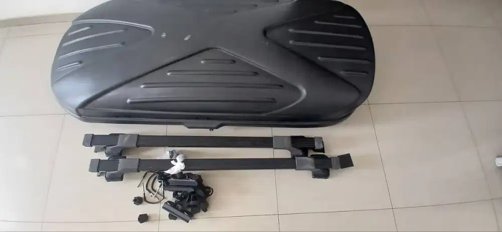 Roof box autobox Black Hitam Bagasi Atas Mobil Universal