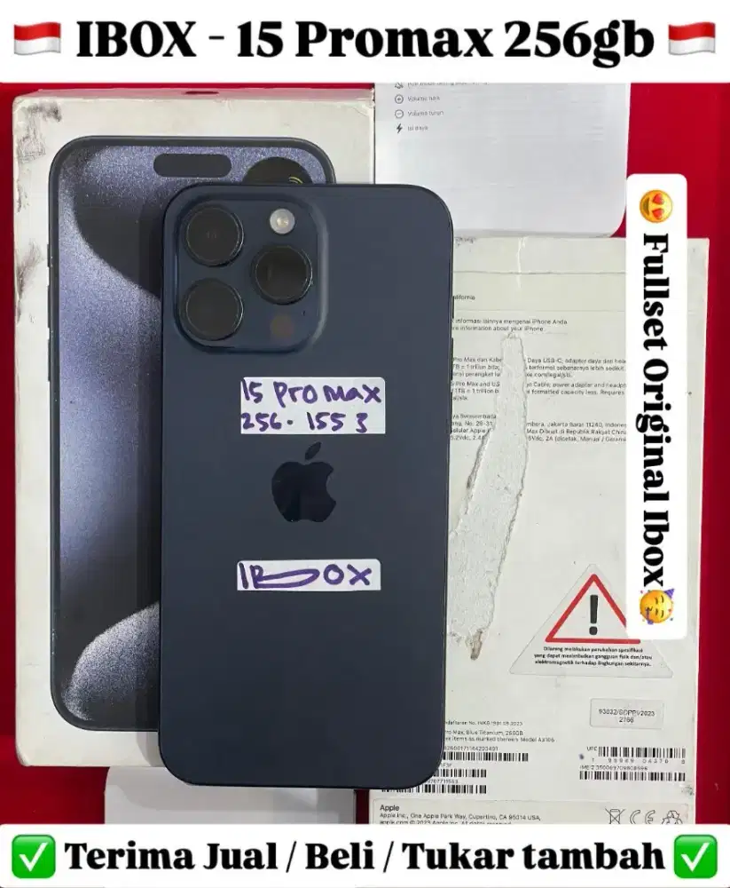 Iphone 15 promax 256GB, bisa cicilan