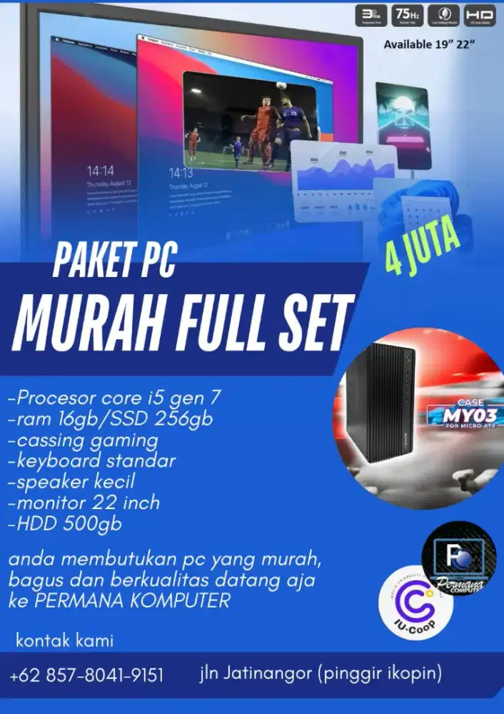 Paket PC full set murah