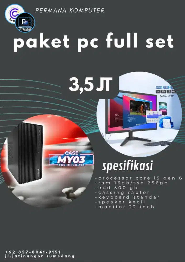 Paket PC full set murah