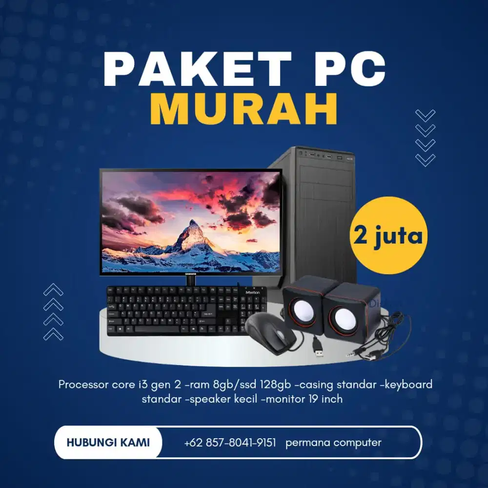 Paket PC full set murah