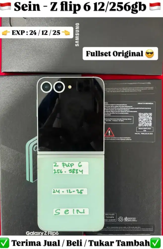 Samsung Zflip 6 256GB, bisa cicilan