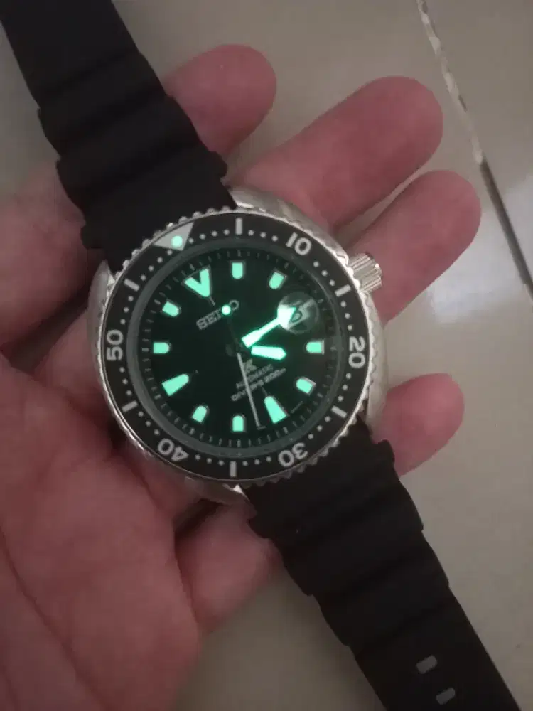 Jam tangan Seiko rubber automatic / otomatis