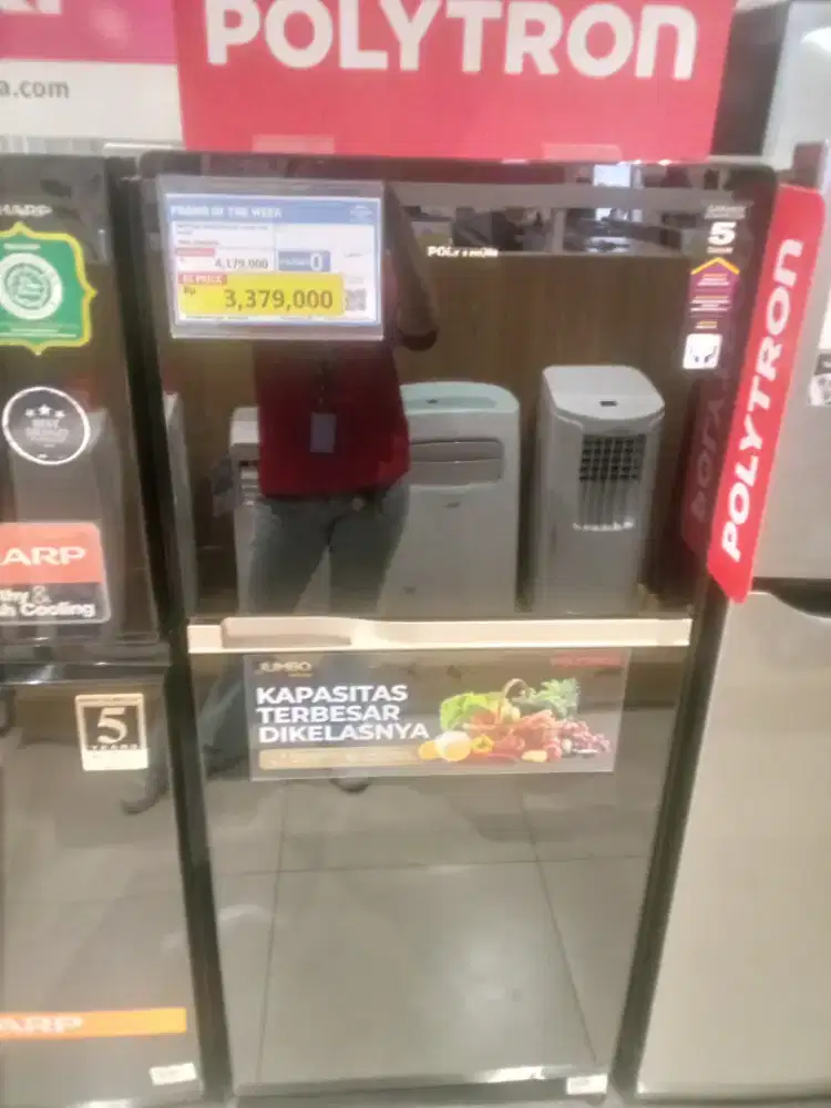 kulkas Polytron refrigerator 2 pintu