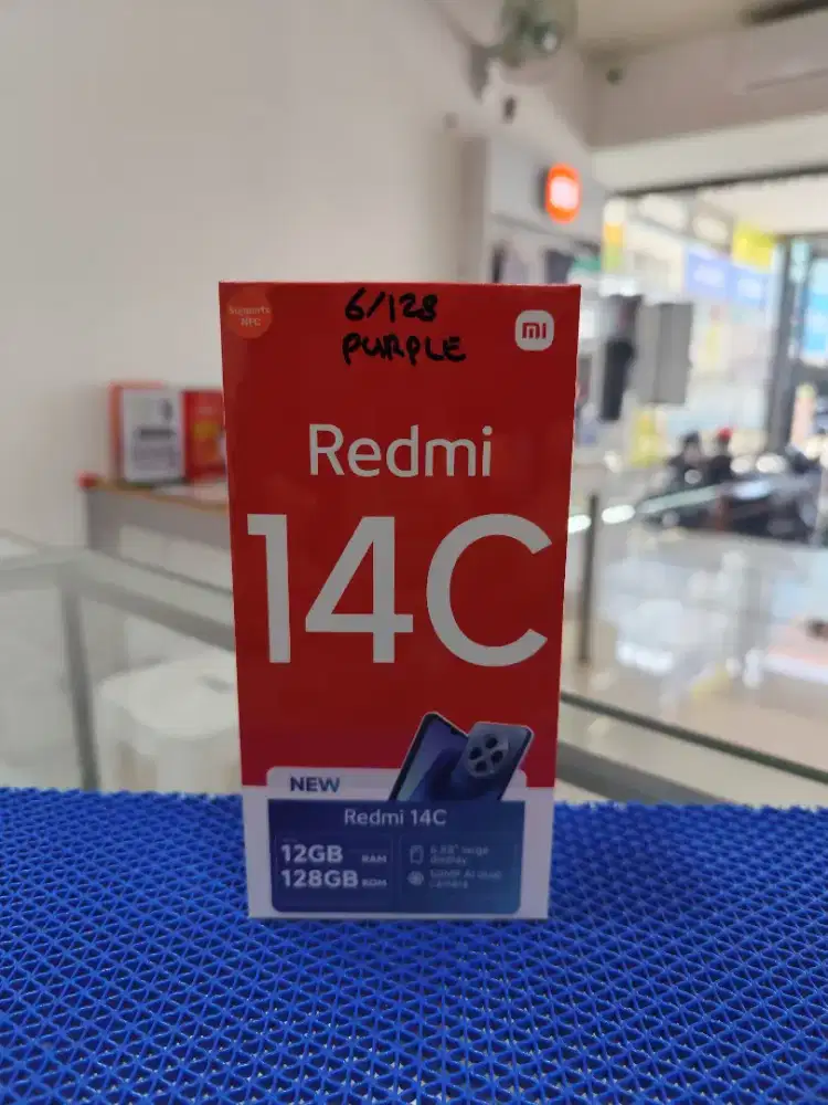 Redmi 14C 6/128 New,TERMURAH,Garansi Resmi 15 Bulan,Bisa COD