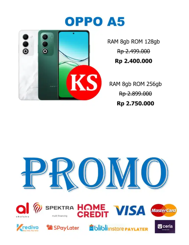 New oppo A5 8/128 & 8/256