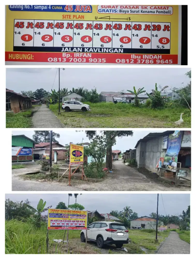 Dijual Cepat Tanah darat Strategis Binjai lebar 12 X 14m cuma 86kuta