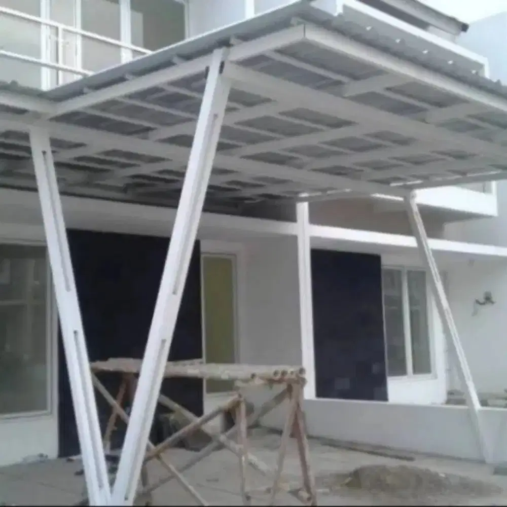Kanopi atap upvc single layer