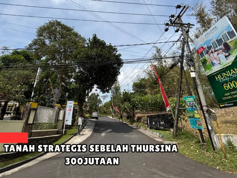Dijual Tanah Strategis Dekat Thursina Malang Poros Jalan Raya