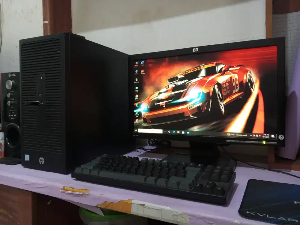 Pc gaming editing (intel i3 gen6 + ram 8gb ddr4 + monitor 19inch) HP