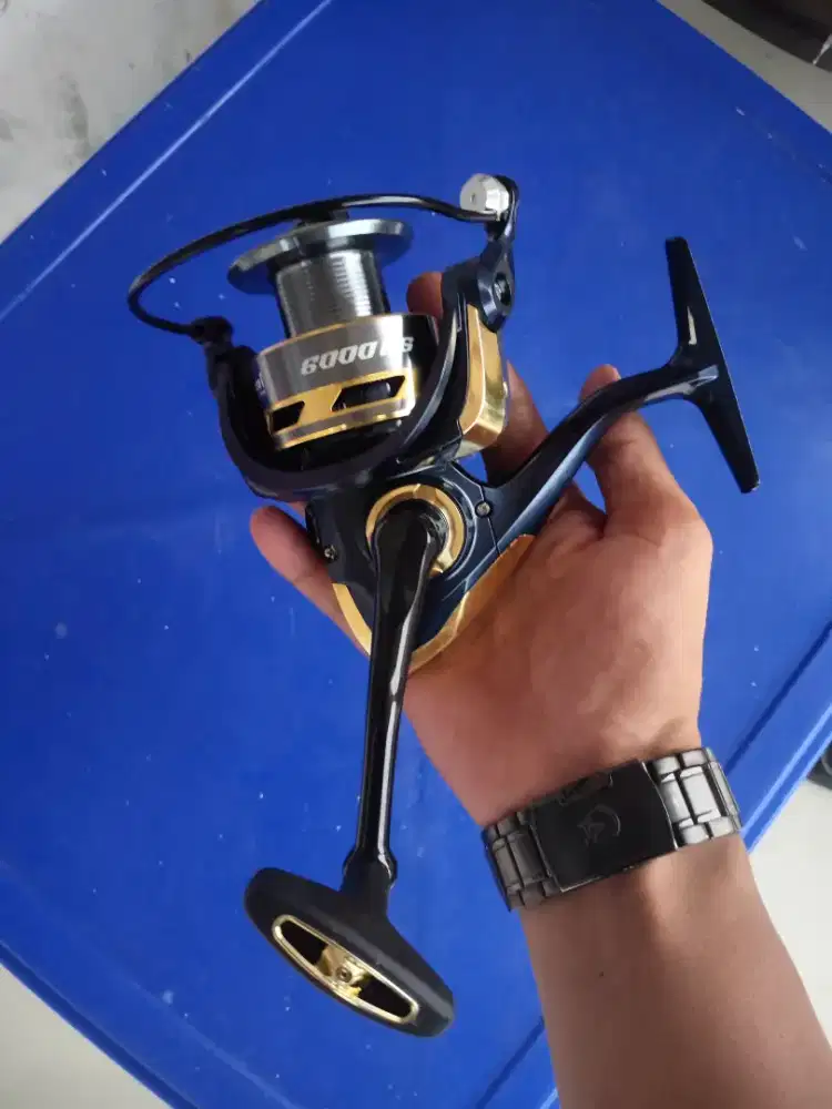Katrol Pancing Reel 6000 Besi Smooth kondisi Baru