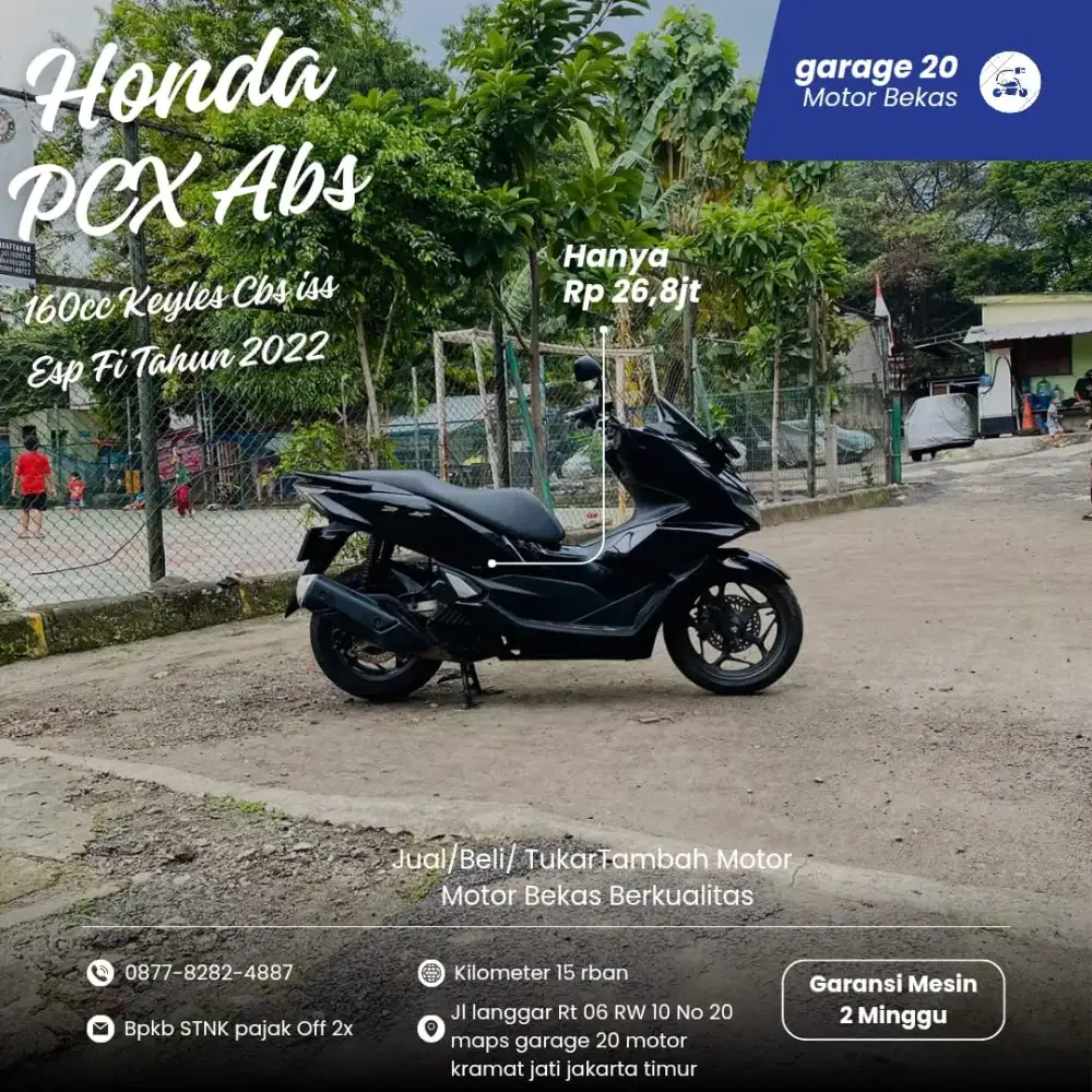 Honda PCX 150cc keylles abs cbs iss Tahun 2022