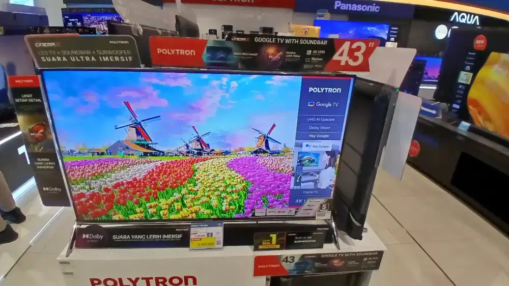 POLYTRON UHD SOUNDBAR GOOGLE TV