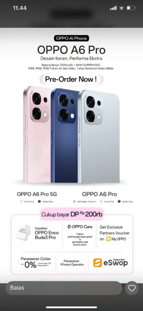 OPPO A6 PRO 5G SERIES 8/256GB