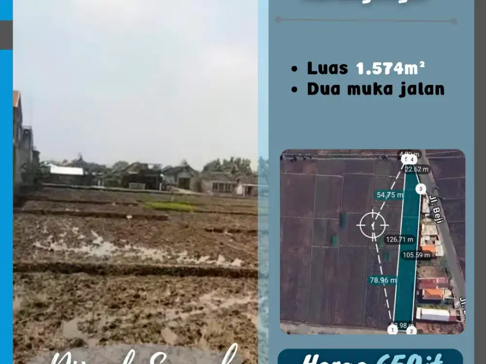 Tanah Sawah Lokasi Kemiri Kebakkramat