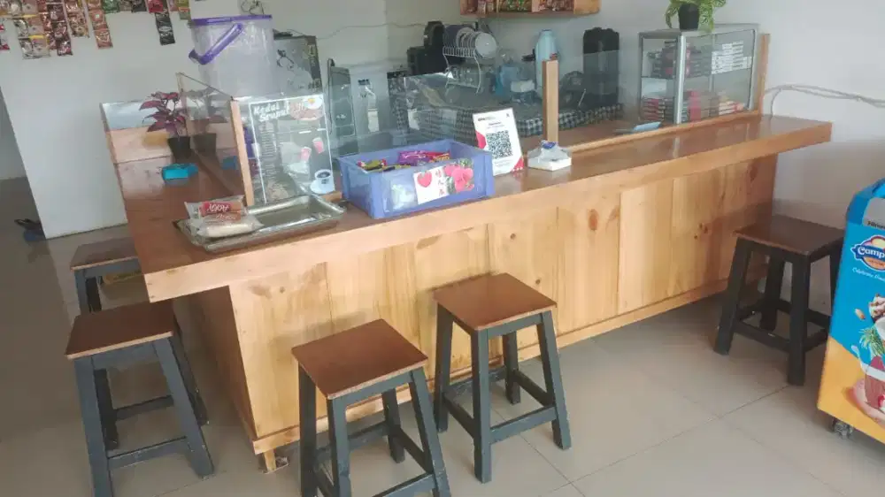 Meja set warkop
