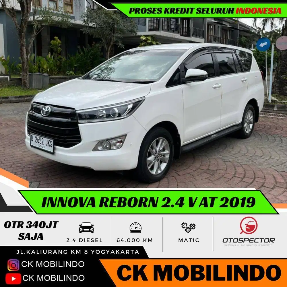 (km64rb) Innova Reborn V Matic 2019 Diesel Orisinil Bisa Kredit